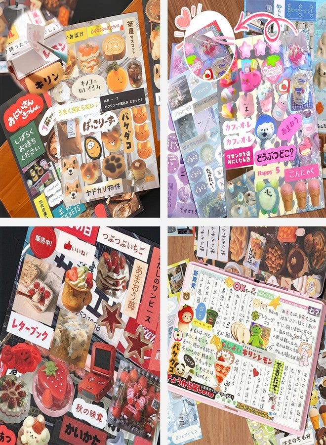 GLECTG Japanese Manga Style Sticker Book, 45 Sheets Romantic Memory Series with 800+ Cute Designs, Japanese Aesthetic Stickers for DIY Scrapbooking Journaling Diary Notebooks - Image 5
